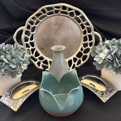 Flower Glazed Pottery And More Home Decor