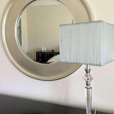 Bassett Mirror with Lamp