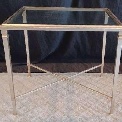 Ethan Allen Glass End Table