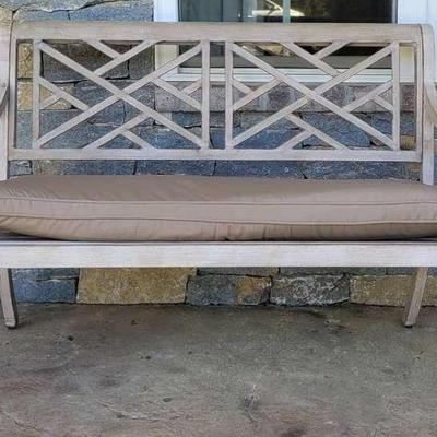 Metal Porch Bench