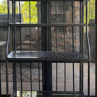 Metal And Glass Bakers Rack