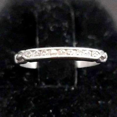 Platinum Ring with Diamonds