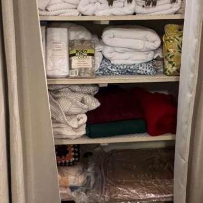 Linen Closet Items, AeroBed Air Mattress, And More