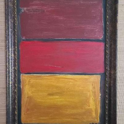 Framed Abstract Art Painting 