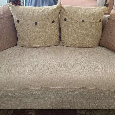 Beige Sofa With Pillows