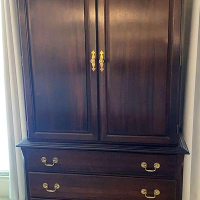 Dark Wood Armoire 