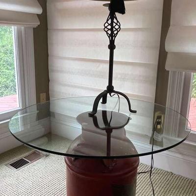 Milk Jug Table With Lamp
