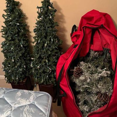 Three Decorative Christmas Trees
