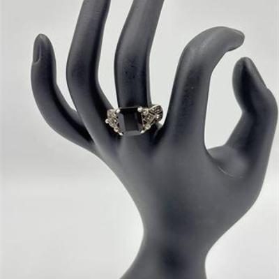 Sterling Silver Black Onyx Ladies Ring .jpg