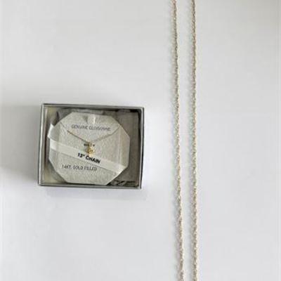 14K Milor Chain & 14K GF Cloisonne Necklace .jpg