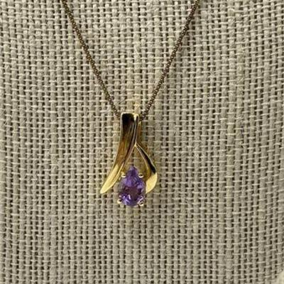 Sterling Silver Amethyst Necklace .jpg