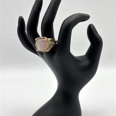 Sterling Silver Rose Quartz Ring .jpg