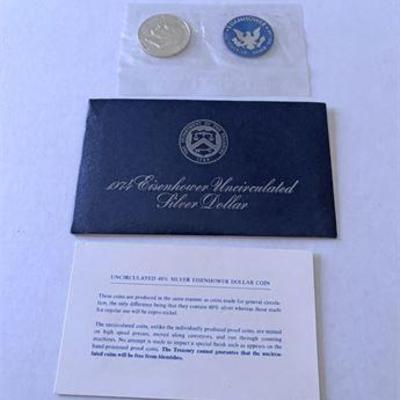1974 Uncirculated 40% Silver Eisenhower Dollar Coin.jpg