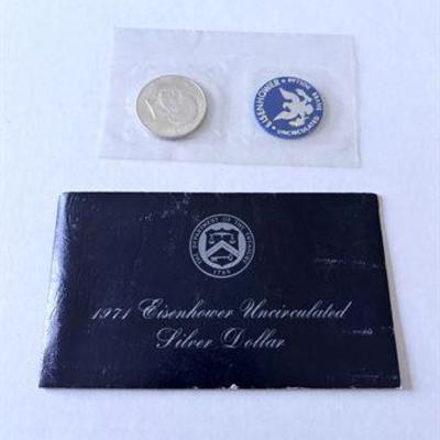 1971 Uncirculated 40% Silver Eisenhower Dollar Coin.jpg