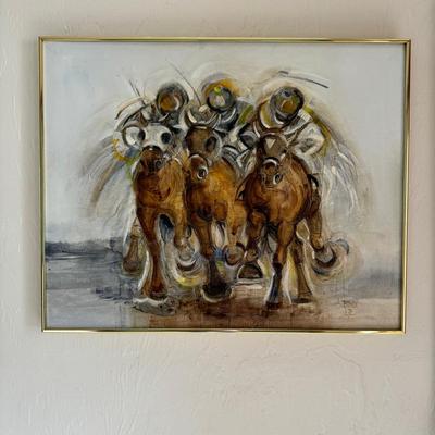 Abstract Horses By Bondi