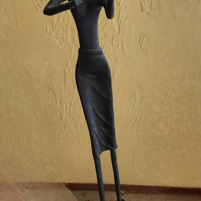 Iron Violinist Sculpture