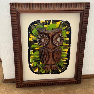 Wooden Owl Art