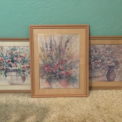 Floral Picture Trio