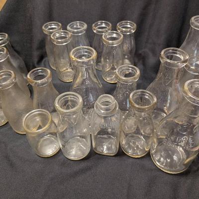 Collection Of Vintage Milk Bottles...Virginia