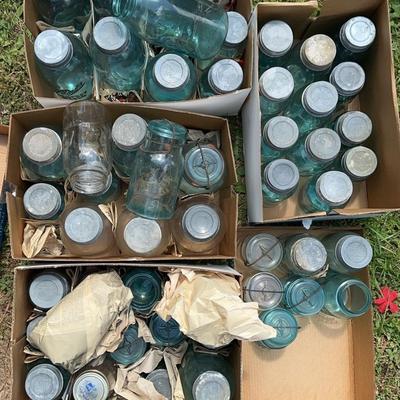 Collection Of Mason Jars 