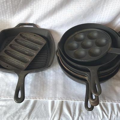 Cast Iron And Corn Bread Pans 