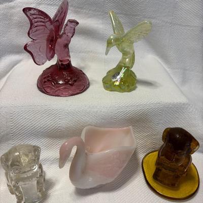 Fenton Art Glass Animals- Birds, Dogs