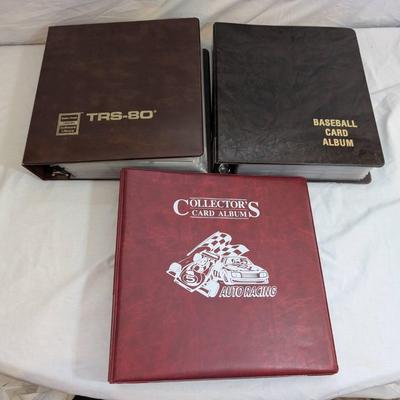 3 Binders Of Sports Cards...Baseball, NASCAR, Basketball 