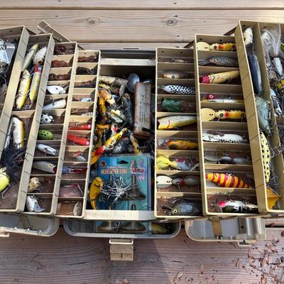 Vintage Tackle Box & Lures 