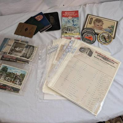 Vintage & Antique Richmond Ephemera 