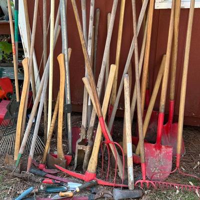 Lot Of Lawn, Garden And Landscaping Tools 