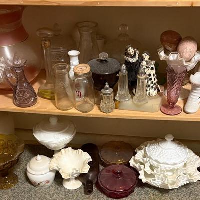 Assorted Vintage Glass-Fenton, Hobnail