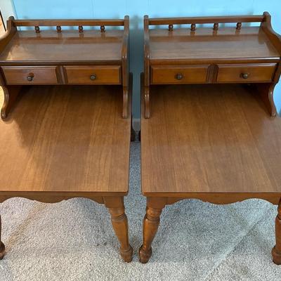Pair Of MCM Two Tier Mersman End Tables 
