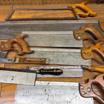 Assortment Of Woodworking Hand Saws