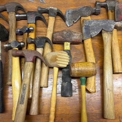 Assortment Of Hatchets, Hammers & Mallets #2