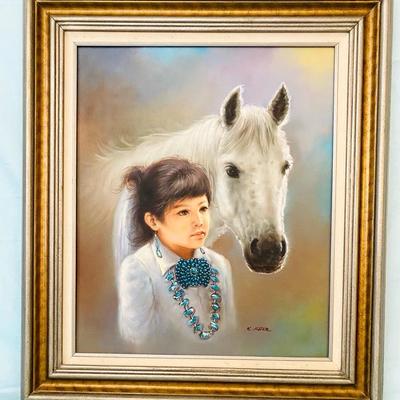 “Girl With Horse” By K. Jesser