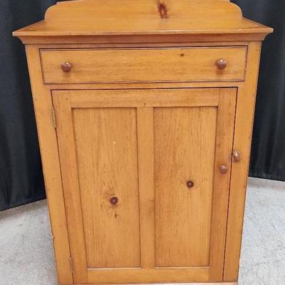 Handmade Wooden Cabinet w/Drawer & Shelving. 