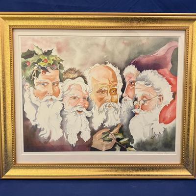 Magical Mt Rushmore Of Santa’s Print,  Numbered
