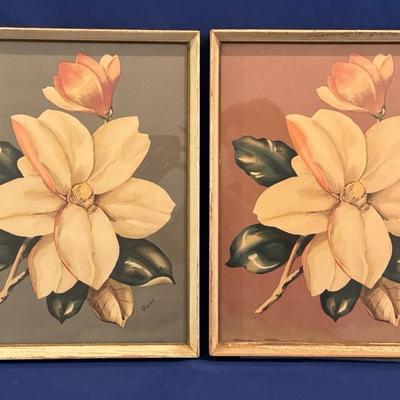 Framed Rene, Magnolia Hawaiian Floral Prints 
