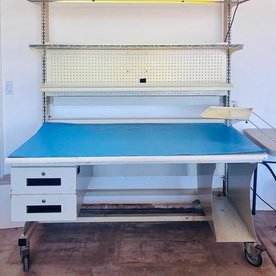 Arbell, Rolling Workbench with Storage and Lighting