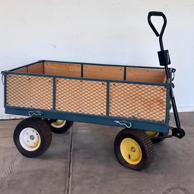 Heavy-Duty Steel Garden Cart