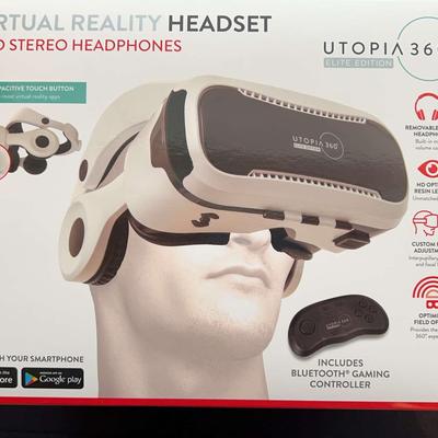 Virtual Reality Headset, Utopia Elite Edition New In Box Never Opened 360 Degrees