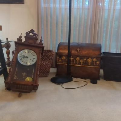 Bar Stools, Clock, Chest, Basket, Office Lights