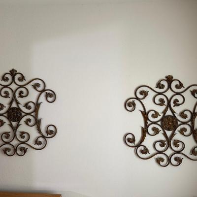 Hanging Iron Decorative Art Pieces (2)