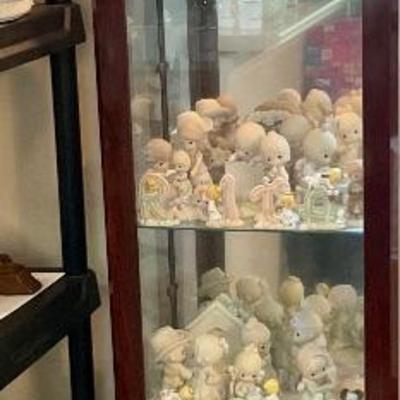 Display cabinet with Precious Moments 
