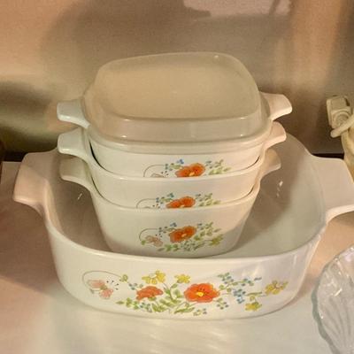 Wildflower Corning ware 