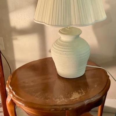 Lamp round side table