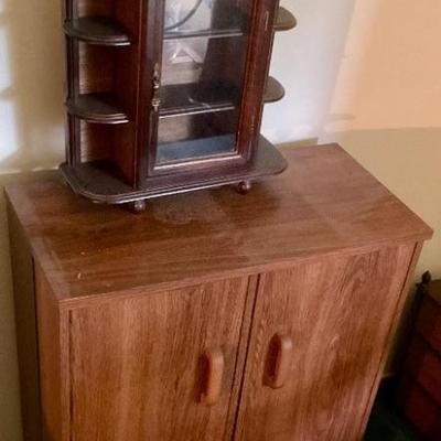 Display case and storage cabinet
