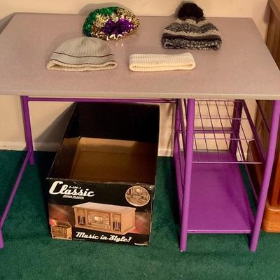 Purple desk
