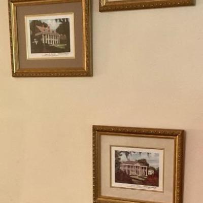 Framed plantation pictures