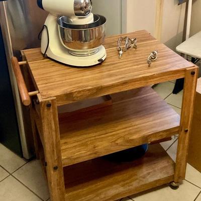 Rolling kitchen island, Sunbeam mixer